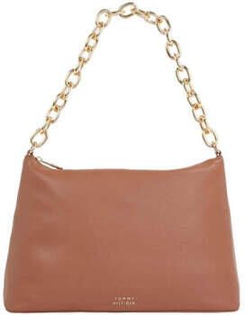 Tommy Hilfiger Bruine Casual Chic Schoudertas Brown Dames