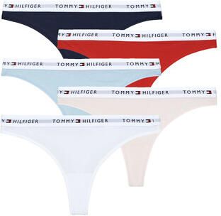Tommy Hilfiger String met elastische label in band in set van 5