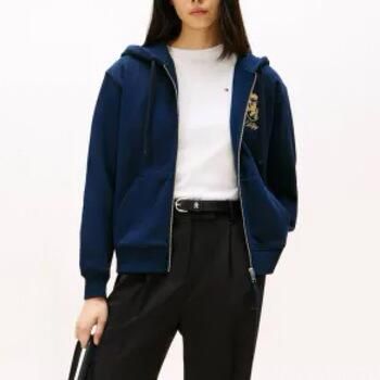 Tommy Hilfiger Sweater GOLD CREST TERRY ZIP THR