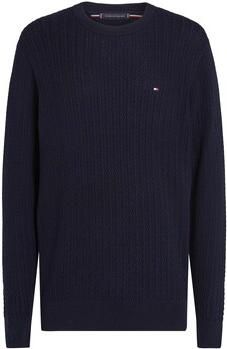 Tommy Hilfiger Blauwe Crew Neck Sweater Visgraatpatroon Blue Heren - Foto 4
