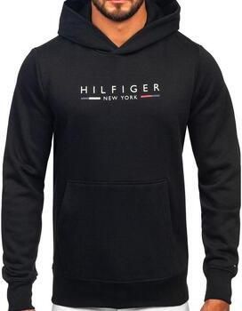 Tommy Hilfiger Heren Regular Fit Sweatshirt met Vaste Capuchon Black Heren - Foto 4