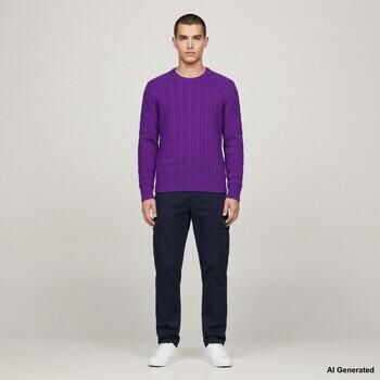Tommy Hilfiger Regular fit pullover van zuivere schapenwol - Foto 4