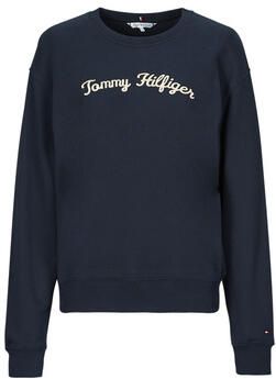 Tommy Hilfiger Moderne Script Sweatshirt voor Vrouwen Blue Dames