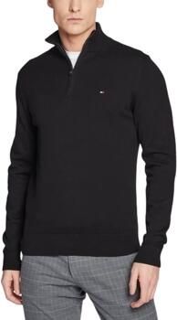 TOMMY HILFIGER Heren Truien & Vesten Pima Org Ctn Cashmere Zip Mock Zwart - Foto 14