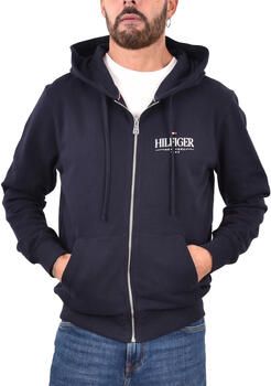 Tommy Hilfiger Capuchonsweatvest HILFIGER STACKED HOODED ZIP TH