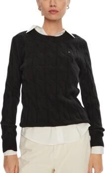 Tommy Hilfiger Gebreide trui SOFT WOOL CABLE C-NK met kabelpatroon van zuivere wol - Foto 7