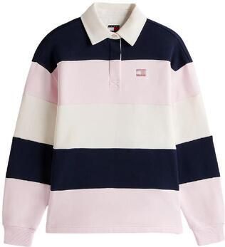 TOMMY JEANS Dames Tops & T-shirts Tjw Badge Stripe Rugby Multi - Foto 7
