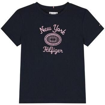 Tommy Hilfiger Shirt met korte mouwen HILFIGER NY FOIL REG TEE SS Kinderen tot 16 jaar met logo-opdruk