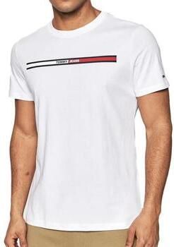 Tommy Jeans Katoenen Logo Print T-shirt White Heren - Foto 2