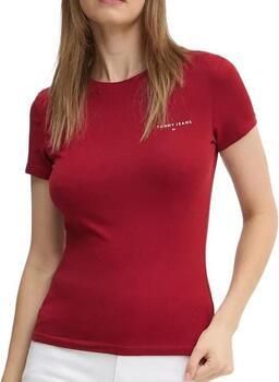 TOMMY JEANS T-shirt TJW SLIM LINEAR TEE met een logo-opschrift