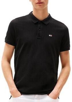 Tommy Jeans Polo Shirt Korte Mouw Flag Slim Polo Shirt Black - Foto 19