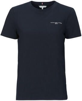 Tommy Hilfiger Shirt met ronde hals 1985 REG MINI CORP LOGO C-NK SS met logo en borduursel