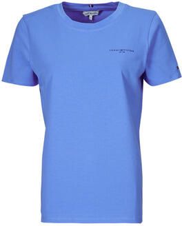 Tommy Hilfiger Shirt met ronde hals 1985 REG MINI CORP LOGO C-NK SS met logo en borduursel