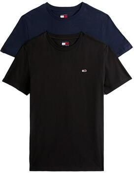 TOMMY JEANS Shirt met ronde hals TJM XSLIM 2PACK JERSEY TEE EXT (Set van 2)
