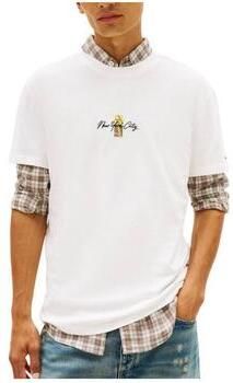 Tommy Jeans Regular fit T-shirt van puur katoen model 'SIGN BLOCK' - Foto 3