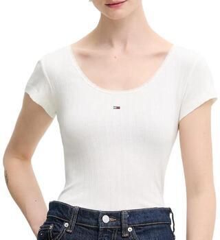 TOMMY JEANS Shirt met korte mouwen TJW SLIM IRREGULAR RIB SS - Foto 6