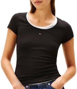 TOMMY JEANS Shirt met korte mouwen TJW SLIM IRREGULAR RIB SS - Foto 6