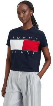 TOMMY JEANS Dames Tops & T-shirts Tjw Reg Flag Ss Tee Ext Donkerblauw - Foto 5