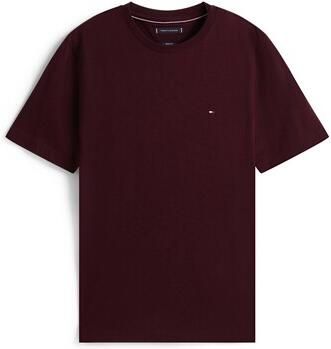 Tommy Hilfiger T-shirt ESSENTIAL REG FIT SOLID TEE met borduursel en ronde hals