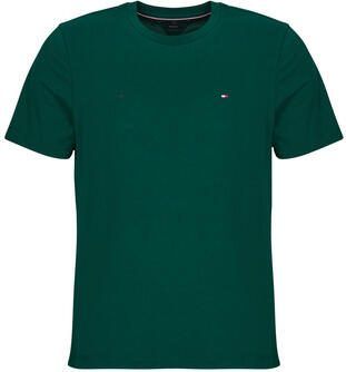 Tommy Hilfiger T-shirt ESSENTIAL REG FIT SOLID TEE met borduursel en ronde hals