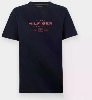 Tommy Hilfiger T-shirt Korte Mouw HILFIGER STACK GRAPHIC T
