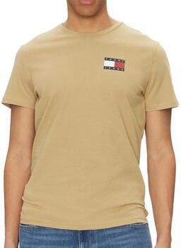 TOMMY JEANS Heren Polo's & T-shirts Tjm Slim Essential Flag Tee Ext Beige - Foto 5