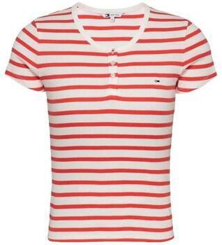 Tommy Jeans T-shirt met henley-hals