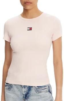 TOMMY JEANS Shirt met korte mouwen TJW SLIM BADGE RIB TEE