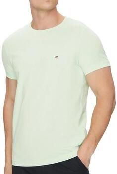 Tommy Hilfiger T-shirt STRETCH SLIM FIT TEE met ronde hals en logoborduursel