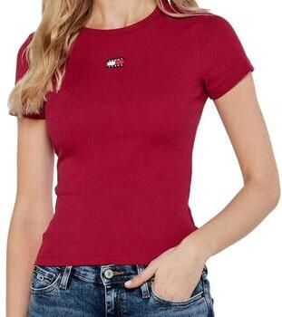 TOMMY JEANS T-shirt TJW SLIM BADGE RIB TEE