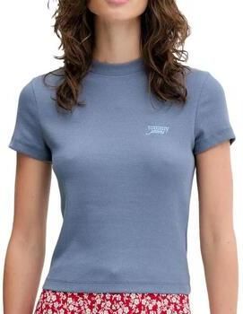 Tommy Jeans Slim fit T-shirt van katoenmix