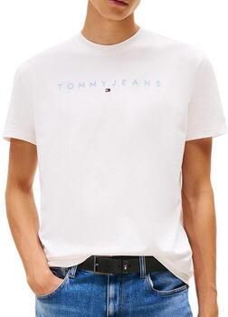 Tommy Jeans T-shirt Korte Mouw TJM REG LINEAR LOGO TEE - Foto 6