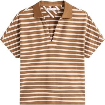 Tommy Hilfiger T-shirt Korte Mouw LYOCELL TIPPING OPEN WW0WW46512