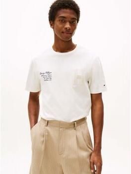 Tommy Hilfiger T-shirt Korte Mouw MW0MW39364 VARSITY-Z00 IVORY PETAL