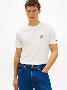 Tommy Hilfiger T-shirt Korte Mouw MW0MW43066-YBL ECRU