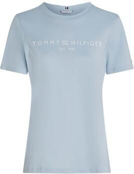 Tommy Hilfiger Shirt met korte mouwen REG CORP LOGO C-NK met logo en borduursel - Foto 18