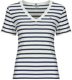 TOMMY HILFIGER Dames Tops & T-shirts Slim Cody V-nk Wit - Foto 7