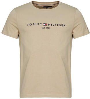 TOMMY HILFIGER Heren Polo's & T-shirts Tommy Logo Tee Khaki - Foto 2