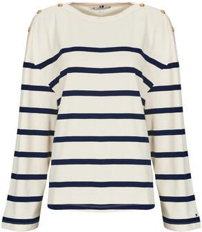 Tommy Hilfiger Shirt met lange mouwen LWK GOLD BUTTON BOAT-NK LS TEE - Foto 5