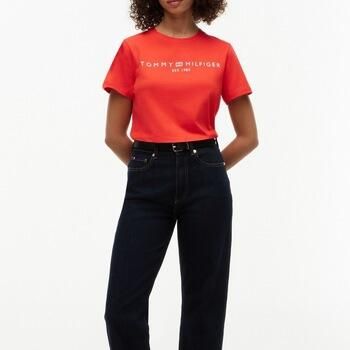 Tommy Hilfiger regular fit T-shirt van puur katoen met logoprint - Foto 3