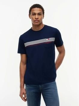 Tommy Hilfiger T-shirt Rwb Placed Stripe Re