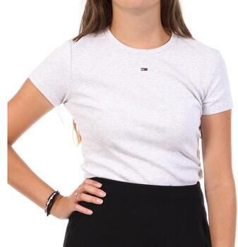TOMMY JEANS T-shirt TJW SLIM ESSENTIAL RIB SS