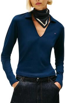 Tommy Hilfiger Slim fit shirt met lange mouwen van puur katoen met polokraag - Foto 3