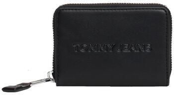 Tommy Hilfiger Zwarte Effen Ritsportemonnee Herfst Winter Black Dames