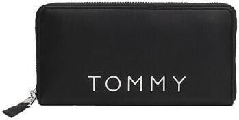 Tommy Hilfiger Chique Minimalistische Portemonnee voor Moderne Vrouwen Black Dames