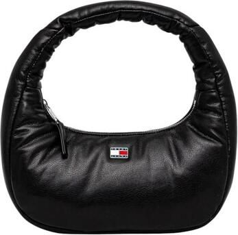 Tommy Hilfiger Zwarte Polyurethaan Medium Handtas Damescollectie Black Dames