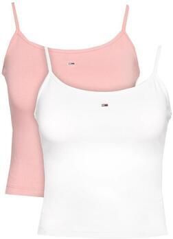 TOMMY JEANS Top met spaghettibandjes TJW 2PACK ESSENTIAL STRAP TOP (set 2 stuks)