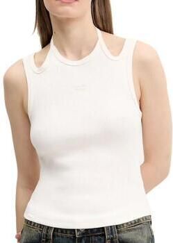 Tommy Jeans Witte Mouwloze Ronde Hals Top White Dames - Foto 4