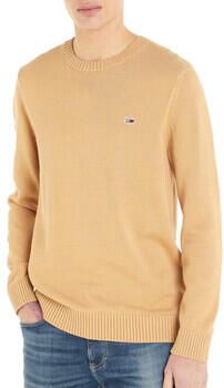 Tommy Jeans fijngebreide trui van biologisch katoen tawny sand
