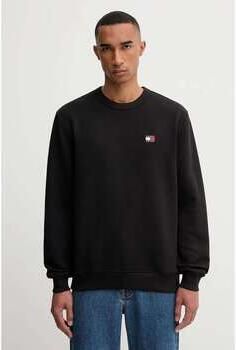 Tommy Jeans Zwarte Logo Katoenen Sweatshirt Black Heren - Foto 12